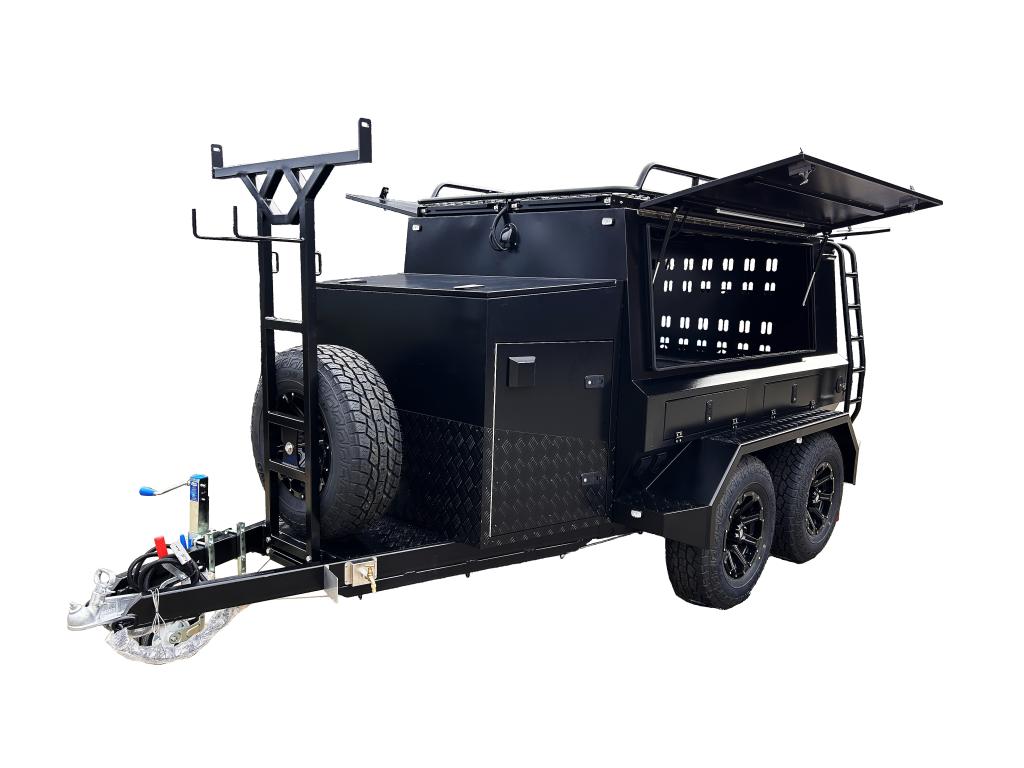 8x5 tandem builders trailer – black