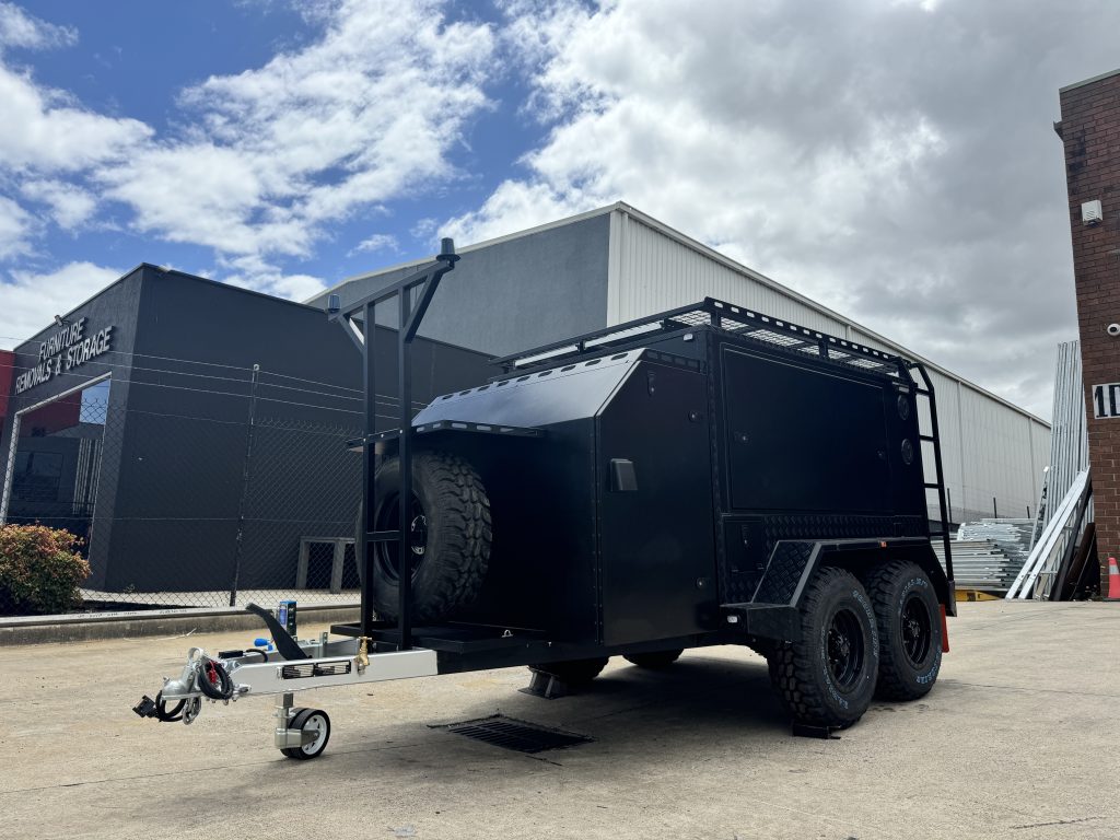 8x5 tradesman tool trailer – matte black