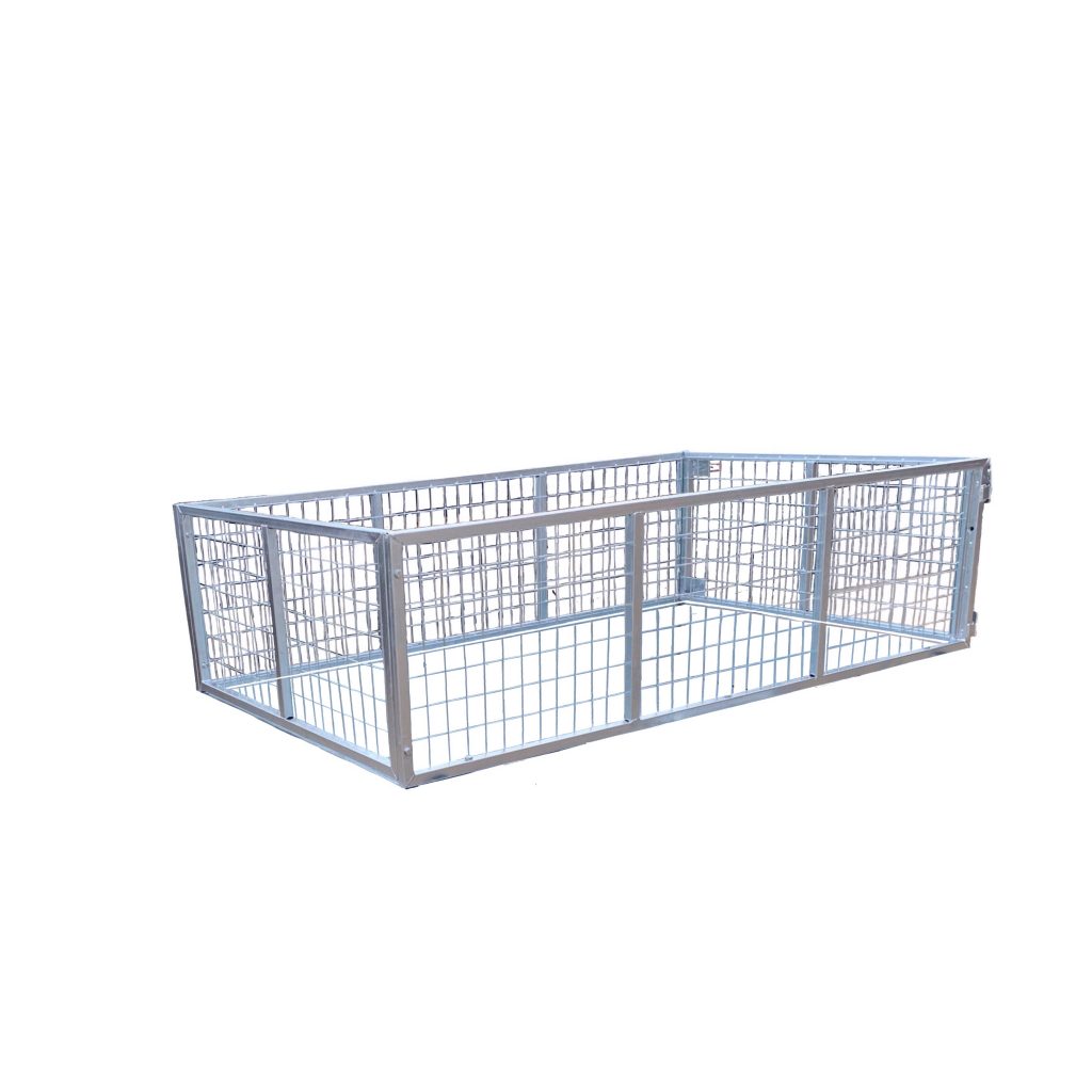 Mesh cage for trailer